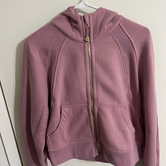 Lululemon Oversized Full Zip Scuba - Rose Blush w/ Gold Zipper - Picture 3 of 5